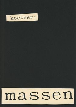 "Jutta Koether. Massen"